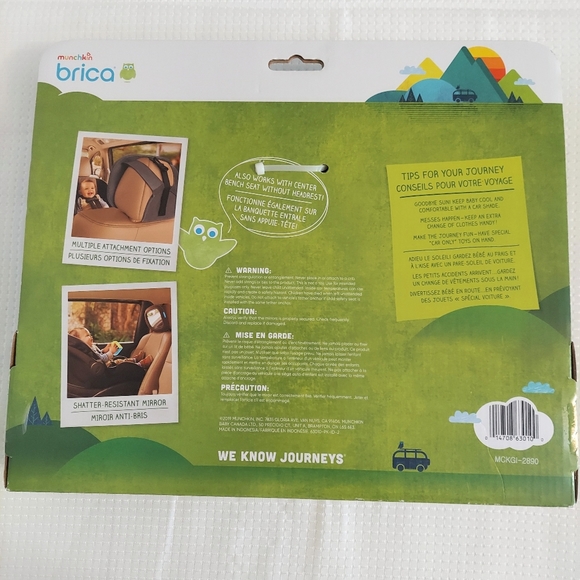 Brica Car Baby Mirror Reflection Clear Sight Multi Attach Shatterproof - Picture 2 of 6